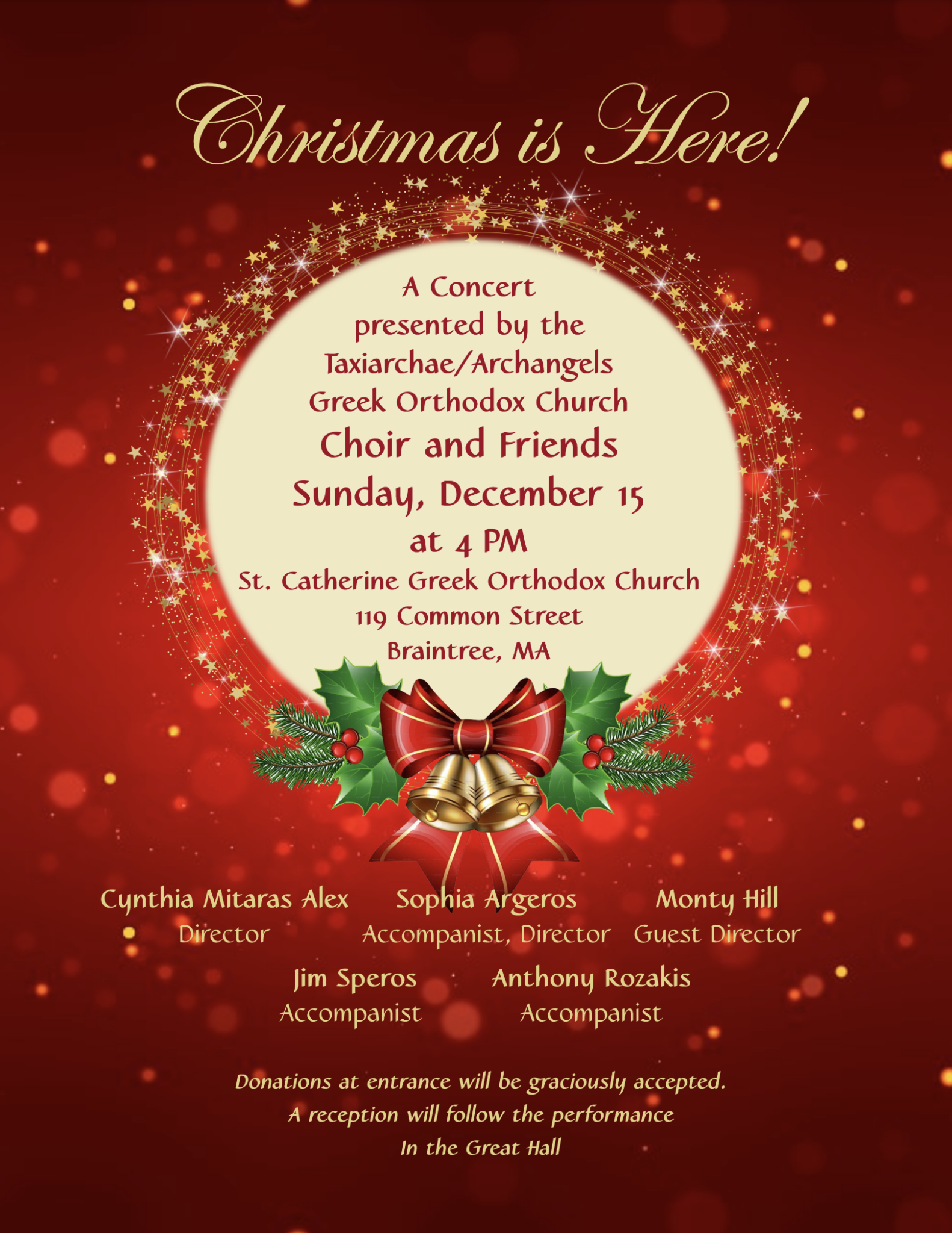 Christmas Concert at St. Catherine Greek Church Braintree MA
